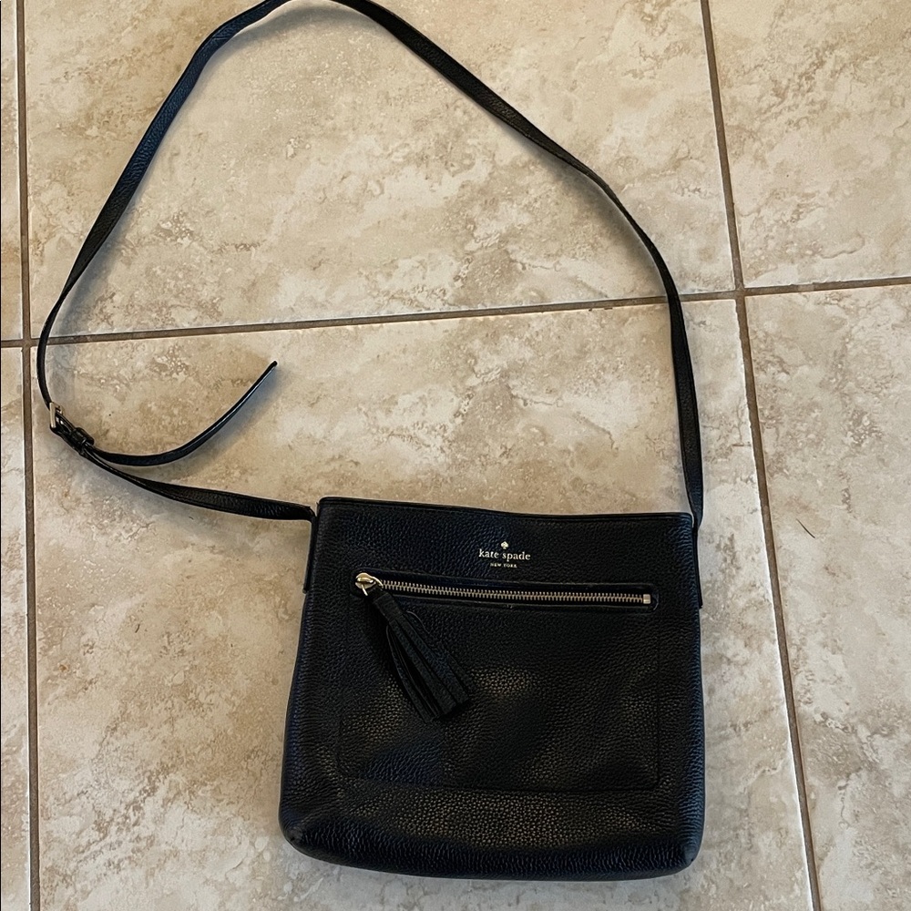 Kate Spade Black Leather Shoulder Bag